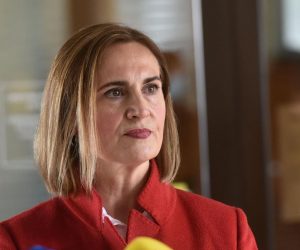 06.04.2021., Zagreb - Diana Percac iz HUP-ove Koordinacije veledrogerija dala je izjavu medijma nakon sastanka s ministrom zdravstva i ministrom financija u Ministarstvu zdravstva. Photo: Davorin Visnjic/PIXSELL