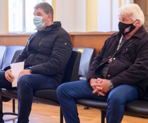 07.04.2021., Zadar - Na Opcinskom sudu u Zadru odrzano je rociste u gradjanskoj parnici u slucaju smrti Kristijana Vukasovica koji je preminuo u zatvoru Bilice. Kristijanov otac Stipan Vukasovic. 
Photo: Dino Stanin/PIXSELL