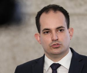 07.04.2021., Zagreb - Ministar pravosudja i uprave Ivan Malenica dao je izjavu medijima u Hrvatskom saboru tijekom aktualnog prijepodneva. Photo: Robert Anic/PIXSELL