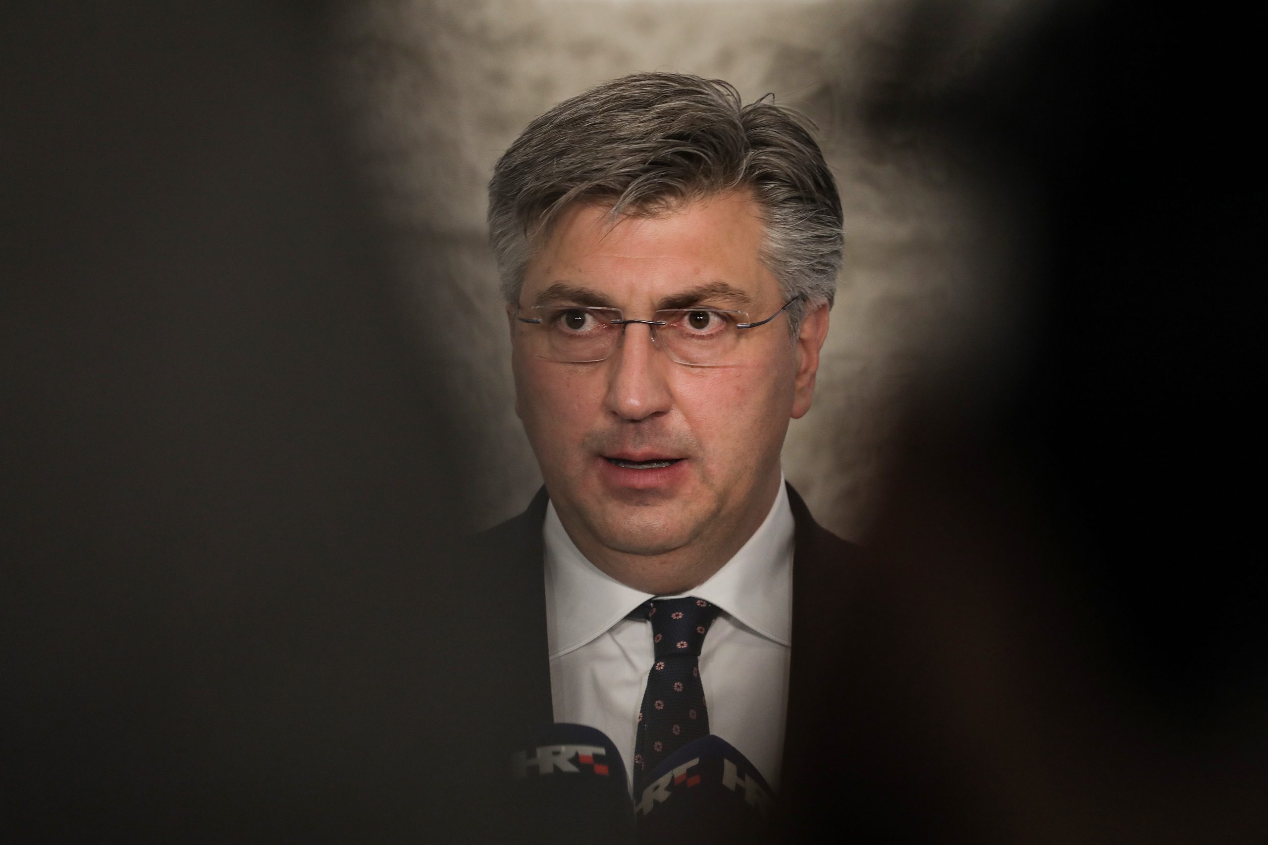 07.04.2021., Zagreb - Predsjednik Vlade Andrej Plenkovic dao je izjavu medjima u Hrvatskom saboru nakon zavrsetka aktualnog prijepodneva. Photo: Robert Anic/PIXSELL