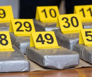 08.03.2021., Policijska postaja Viila Palma, Dubrovnik - Konferencija za medije povodom zapljene vise desetaka kilograma kokaina na podrucju Doline Neretve.
Photo: Grgo Jelavic/PIXSELL
