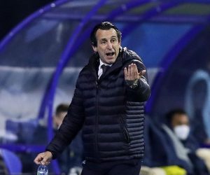8.4.2021., Stadion Maksimir, Zagreb - Cetvrtina finala UEFA Europske nogometne lige: GNK Dinamo Zagreb - CF Villarreal. Trener Villarreala Unai Emery
Photo: Goran Stanzl/PIXSELL