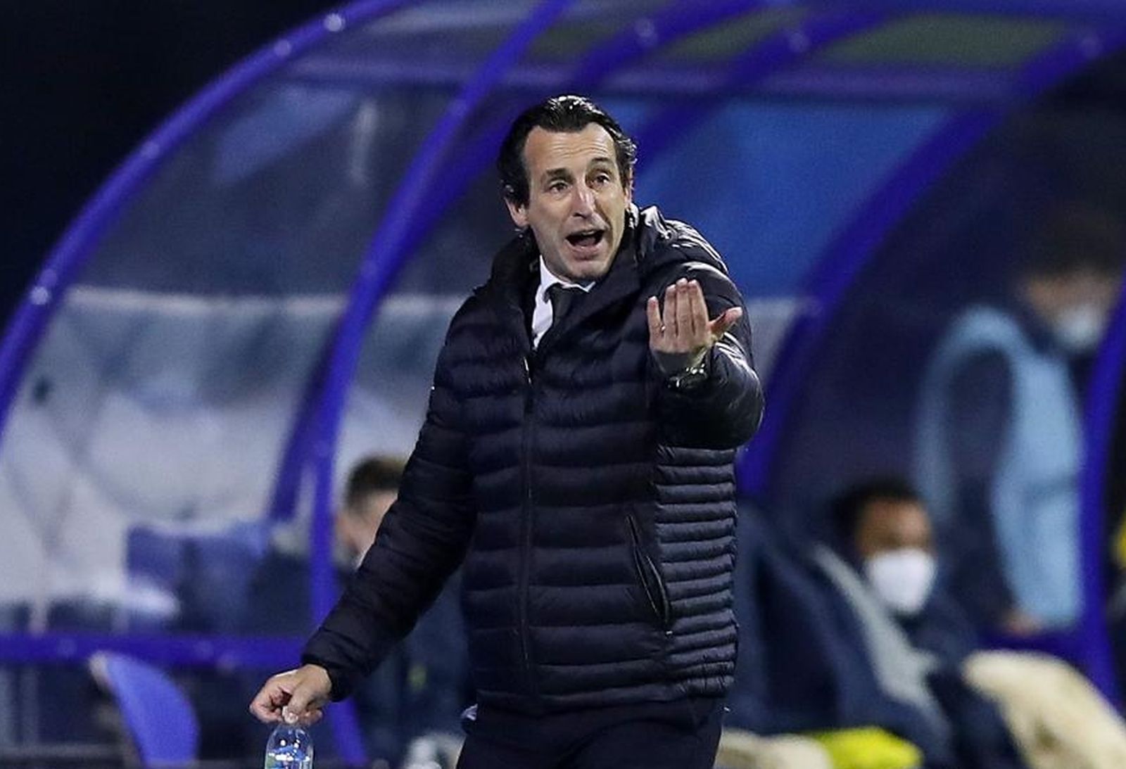 8.4.2021., Stadion Maksimir, Zagreb - Cetvrtina finala UEFA Europske nogometne lige: GNK Dinamo Zagreb - CF Villarreal. Trener Villarreala Unai Emery
Photo: Goran Stanzl/PIXSELL