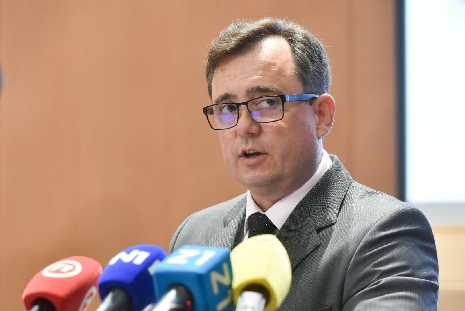 09.04.2021., Zagreb - Konferencija za medije u organizaciji Fonda za obnovu Grada Zagreba, Krapinsko-zagorske zupanije i Zagrebacke zupanije. Damir Vandjelic Photo: Davorin Visnjic/PIXSELL