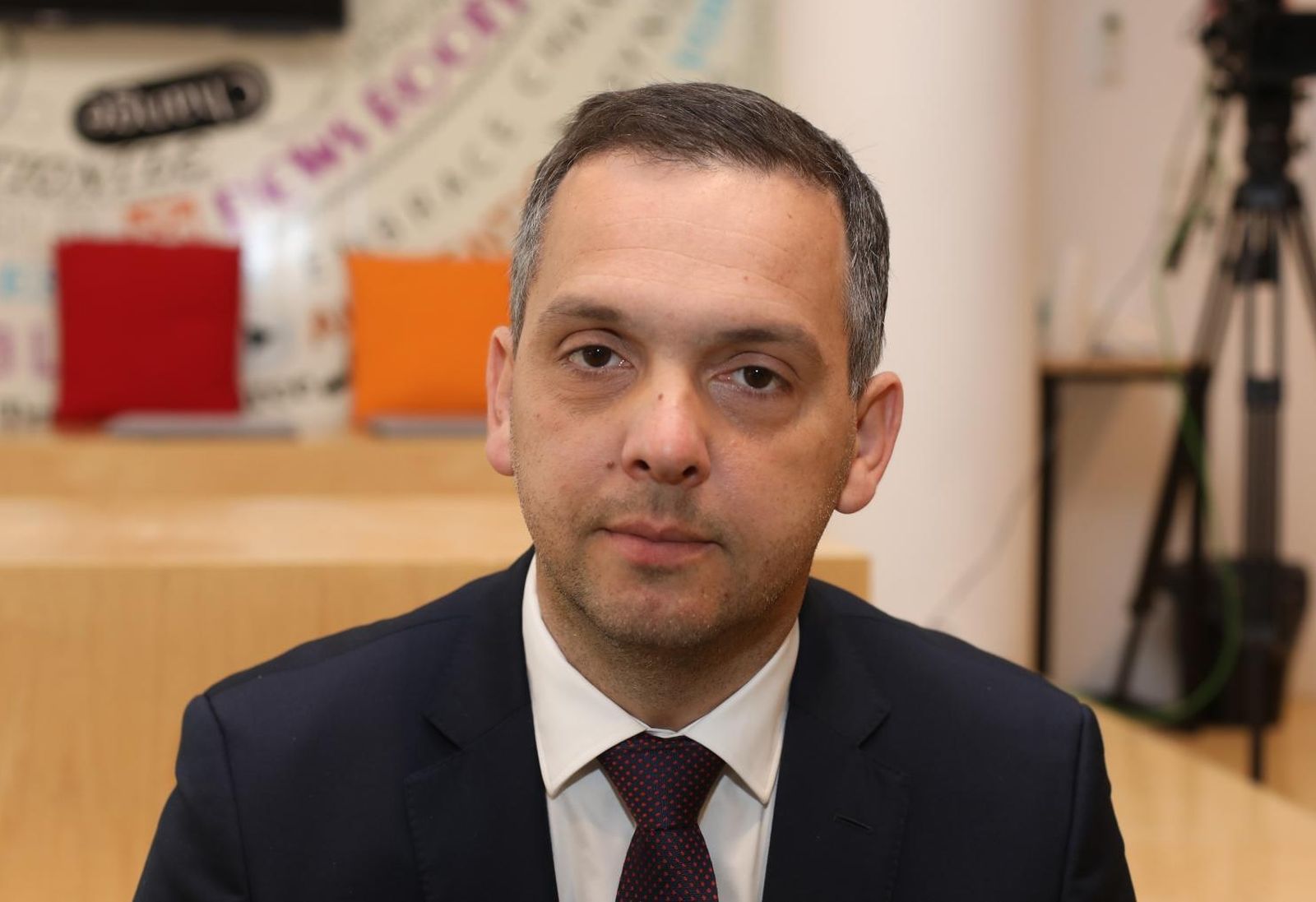09.04.2021., Zagreb - Suceljavanje petero kandidata za gradonacelnika Splita u organizaciji Vecernjeg lista. U studiju Vecernji tv-a sucelili su se Zeljko Kerum, Branka Ramljak, Ante Franic, Ivica Grkovic i Ivica Puljak.
Photo: Boris Scitar/Vecernji list/PIXSELL