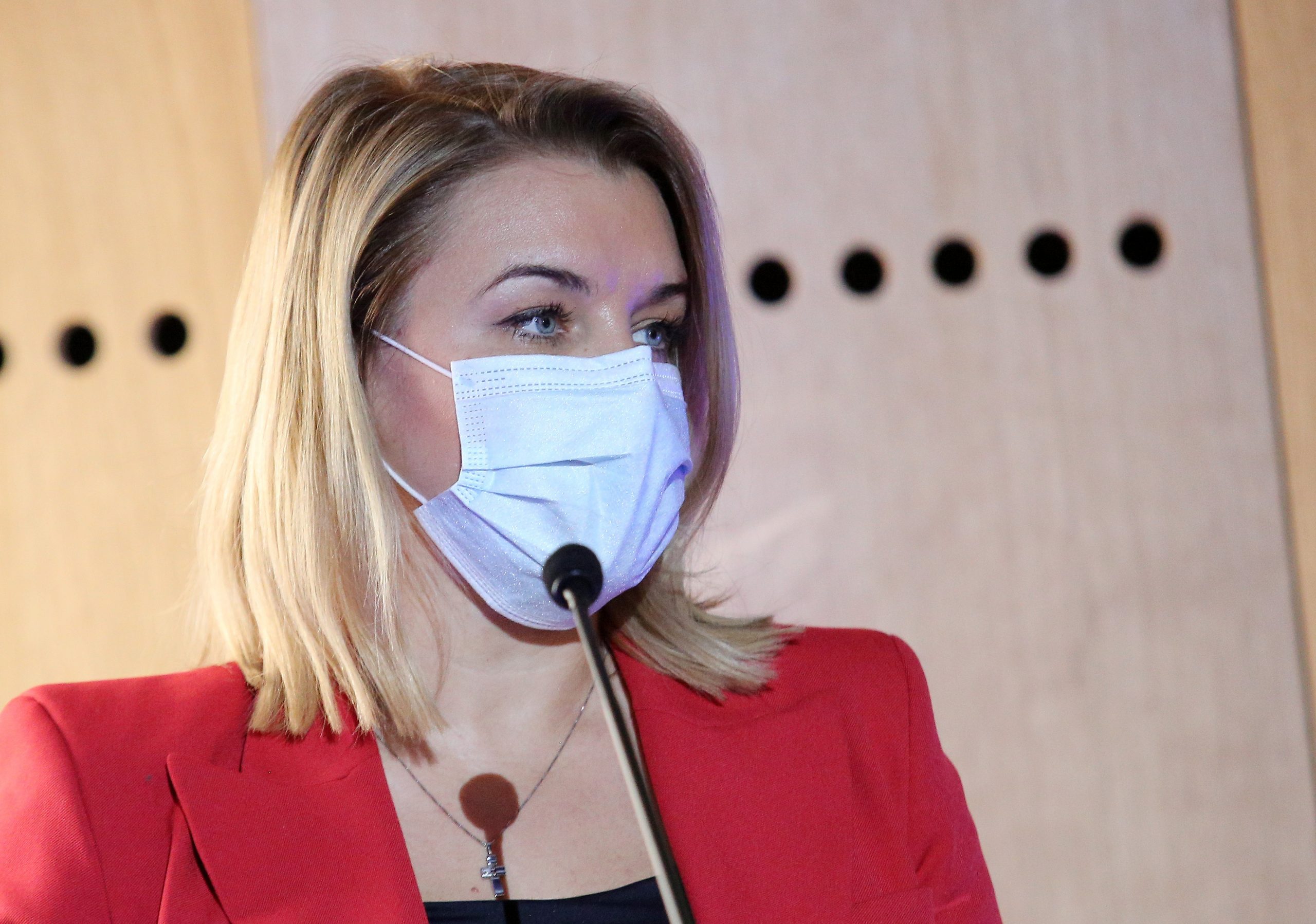 09.10.2020., Skradin - U kulturnom centru u Skradinu odrzana je konferencija na temu "Nauticki turizam - najotporniji na korona krizu". Konferenciji su nazocili ministrica turizma i sporta Nikolina Brnjac i direktor Hrvatske turisticke zajednice Kristjan Stanicic.
Photo: Dusko Jaramaz/PIXSELL