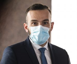 10.03.2021., Zagreb - U NSK odrzan sastanak uzeg kabineta Vlade. Prije sjednice okupljenim novinarima izjave su dali ministri Ivan Malenica i Josip Aladrovic.
Photo: Robert Anic/PIXSELL