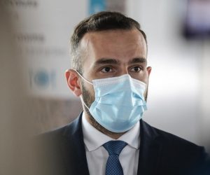 10.03.2021., Zagreb - U NSK odrzan sastanak uzeg kabineta Vlade. Prije sjednice okupljenim novinarima izjave su dali ministri Ivan Malenica i Josip Aladrovic.
Photo: Robert Anic/PIXSELL