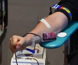 11.01,2021., Sibenik - Zbog nedostatka krvi u bolnicama sirom Hrvatske  Crveni Kriz Sibenik organizirao akciju darivanja krvi. Photo: Hrvoje Jelavic/PIXSELL