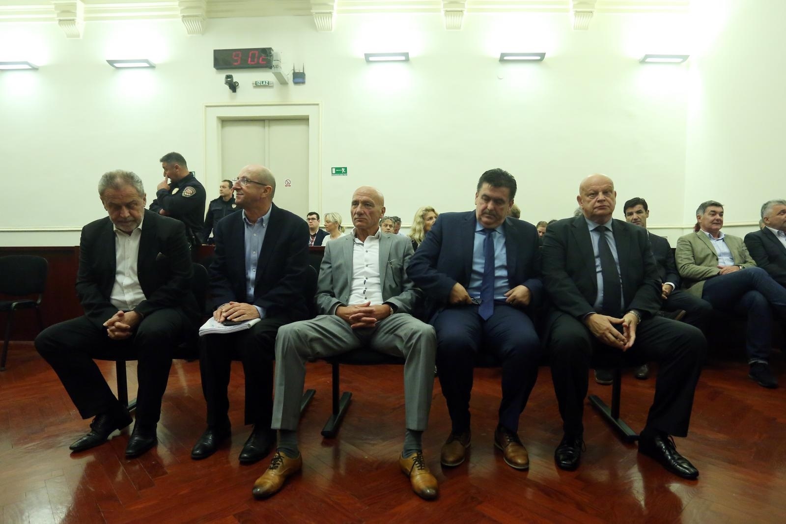 Zagreb: Suđenje za aferu Agram na Županijskom sudu 11.10.2018., Zagreb - Na Zupanijskom sudu zapocelo je sudjenje za aferu Agram. Milan Bandic, Slobodan Ljubicic, Petar Pripuz, Ivan Tolic, Miljenko Benko.
Photo: Borna Filic/PIXSELL