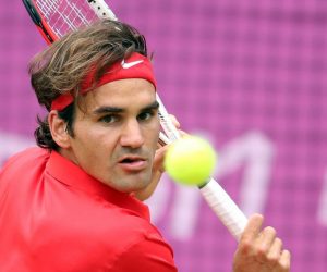 01.08.2012., Engleska, London - Olimpijske igre London 2012. Wimbledon, Roger Federer pobjedom nad Denisom Istominom izborio je cetvrtfinale.
Photo: Sanjin Strukic/PIXSELL