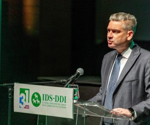 14.02.2021., Pazin - U kino dvorani Spomen doma odrzan je 33. Sabor IDS-a. Sabor se je odvijao istovremeno na cak 13 lokacija, a sve lokacije su bile povezane putem video streaminga. Boris Miletic Photo: Srecko Niketic/PIXSELL