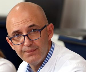 14.08.2019., Split - Lijecnici KBC-a Split izvijestili su na konferenciji za medije o zdravstvenom stanju stradalih Talijana koji su u utorak helikopterom s Hvara prebaceni u splitsku bolnicu. Dr. Kresimir Dolic, zamjenik ravnatelja bolnice. 
Photo: Miranda Cikotic/PIXSELL