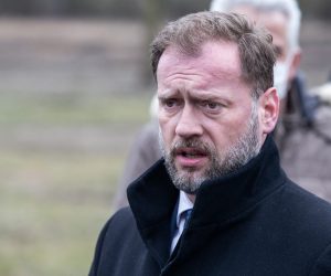 15.03.2021.,Osijek - Ministar obrane Mario Banozic obisao je inzenjerijske radove OSRH u potpori organizacije Europskog prvenstva u streljastvu "EPSO 2021“ na streljani Pampas. Photo: Davor Javorovic/PIXSELL