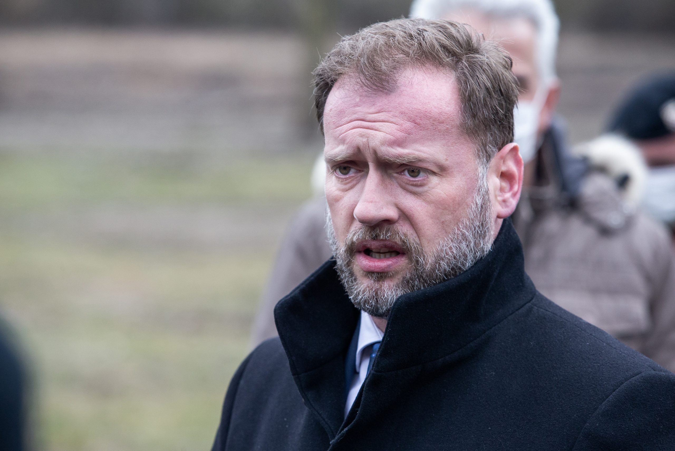 15.03.2021.,Osijek - Ministar obrane Mario Banozic obisao je inzenjerijske radove OSRH u potpori organizacije Europskog prvenstva u streljastvu "EPSO 2021“ na streljani Pampas. Photo: Davor Javorovic/PIXSELL