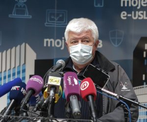 15.03.2021., Zagreb - Redovita konferencija za novinare Stozera civilne zastite Grada Zagreba. Konferenciji su nazocili, dr Zvonimir Sostar, dr Olivera Majic i dr Vjekoslav Jelac
Photo: Robert Anic/PIXSELL
