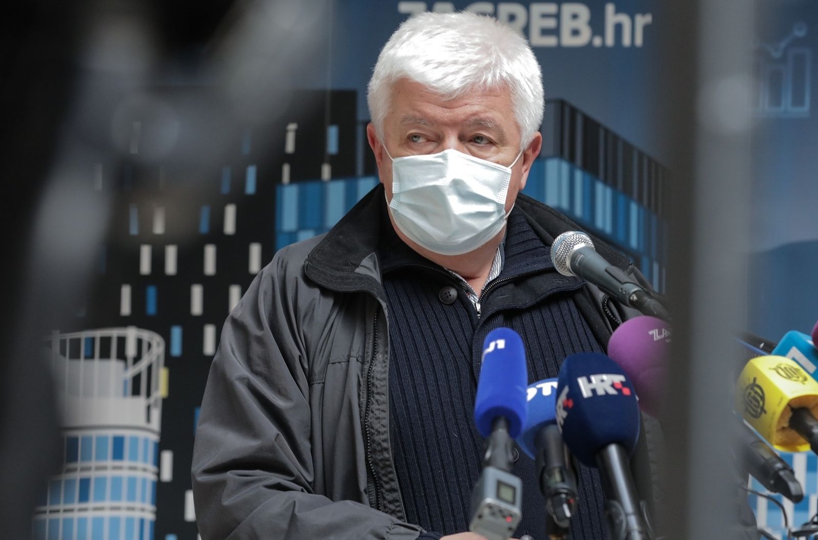 15.03.2021., Zagreb - Redovita konferencija za novinare Stozera civilne zastite Grada Zagreba. Konferenciji su nazocili, dr Zvonimir Sostar, dr Olivera Majic i dr Vjekoslav Jelac
Photo: Robert Anic/PIXSELL