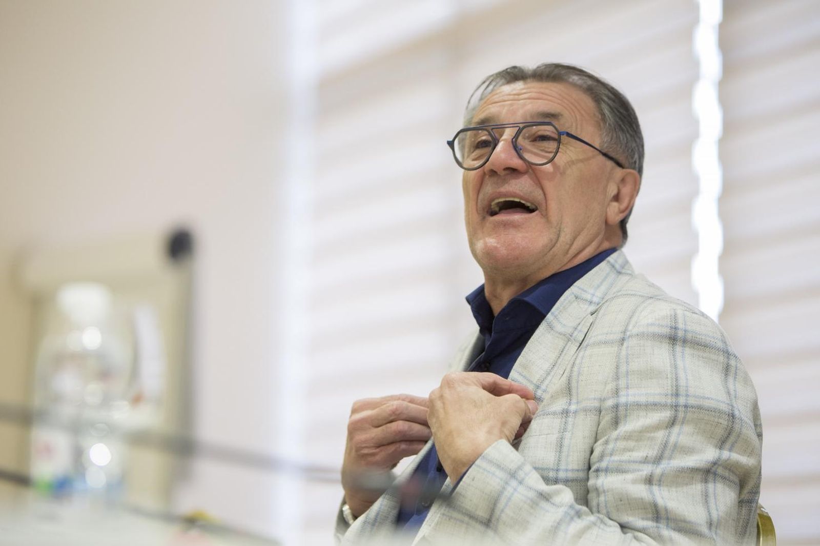 16.03.2021. Mostar, Bosna i Hercegovina - Zdravko Mamic nakon potvrdjene zatvorske kazne sazvao konferenciju za medije.
Photo: Denis Kapetanovic /PIXSELL
