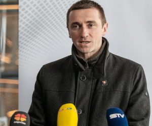 17.03.2021.,Vukovar - Gradonacelnik Vukovara Ivan Penava i direktor tvrtke Vukovarski vodotoranj - simbol hrvatskog zajednistva, Darijan Zeko, odrzali su konferenciju za medije povodom primanja Vukovarskog vodotornja u clanstvo medjunarodne organizacije World Federation of Great Towers (WFGT). Organizacija, osnovana 1989. godine, broji preko 50 medjunarodnih clanova, a posvecena je promociji, umrezavanju, razmjeni ideja i partnerstava medju svjetskim tornjevima. Photo: Davor Javorovic/PIXSELL