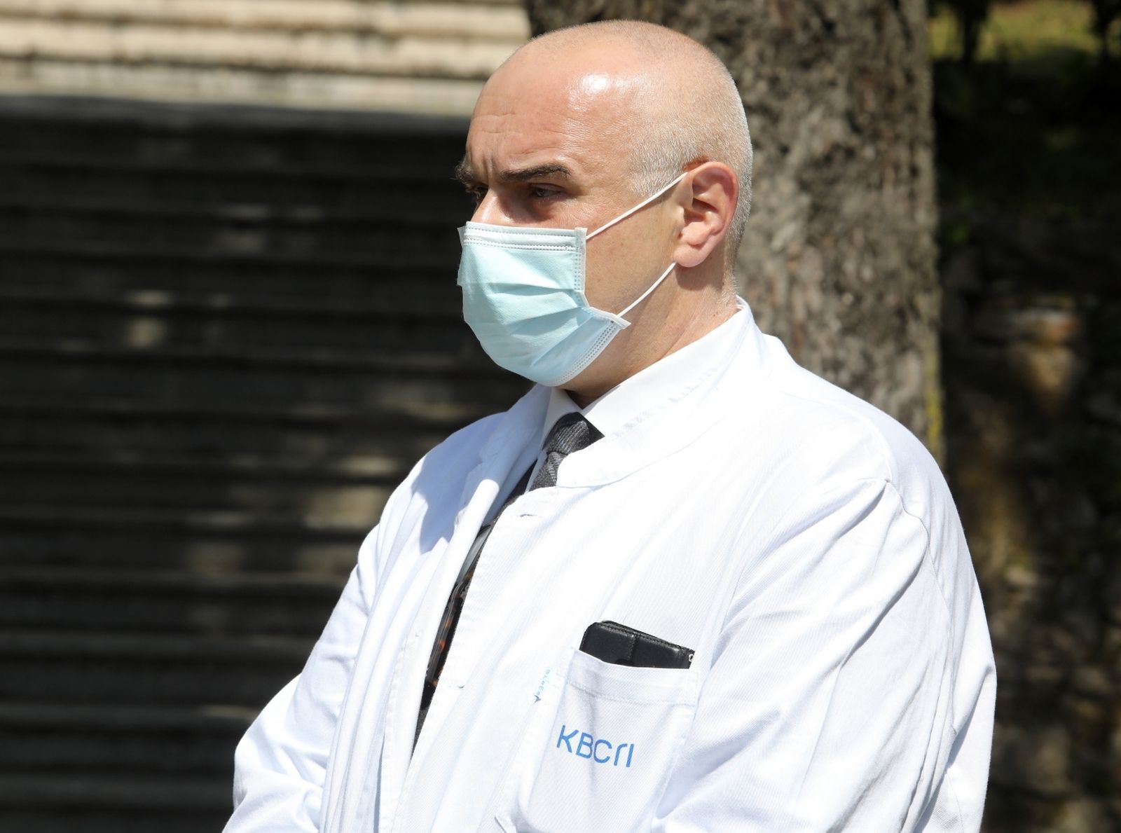 17.04.2021., Rijeka - Ravnatelj KBC-a Rijeka Alen Ruzic tijekom posjeta ministra zdravstva Vilija Berosa KBC-u Rijeka. Photo: Goran Kovacic/PIXSELL