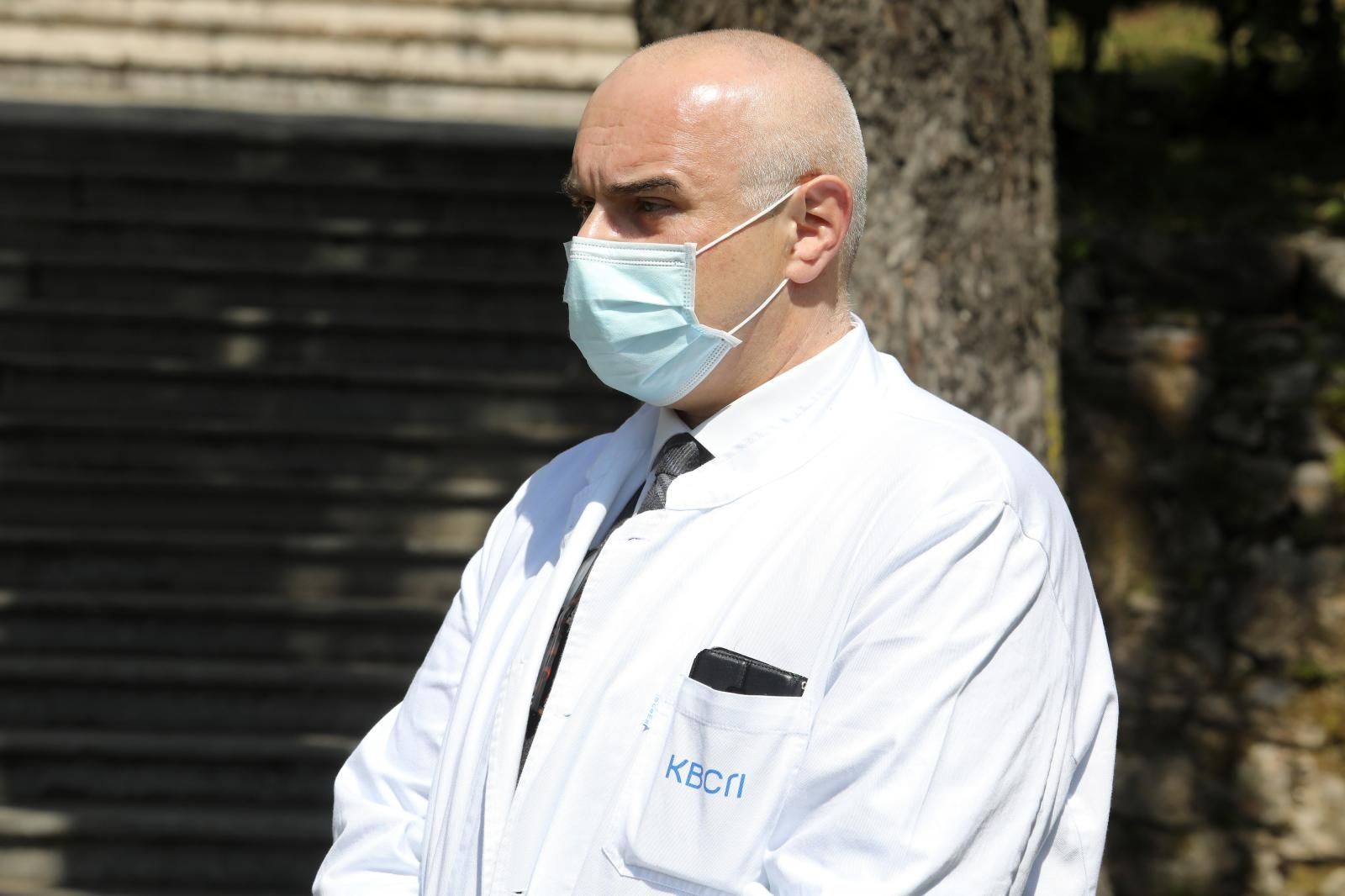 17.04.2021., Rijeka - Ravnatelj KBC-a Rijeka Alen Ruzic tijekom posjeta ministra zdravstva Vilija Berosa KBC-u Rijeka. Photo: Goran Kovacic/PIXSELL