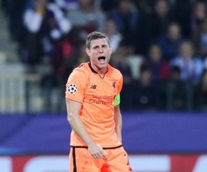 17.10.2017. stadion Ljudski vrt, Maribor, Slovenija - UEFA Liga prvaka, skupina E, 3. kolo, NK Maribor - Liverpool FC. Roberto Firmino, James Milner.  
Photo: Luka Stanzl/PIXSELL