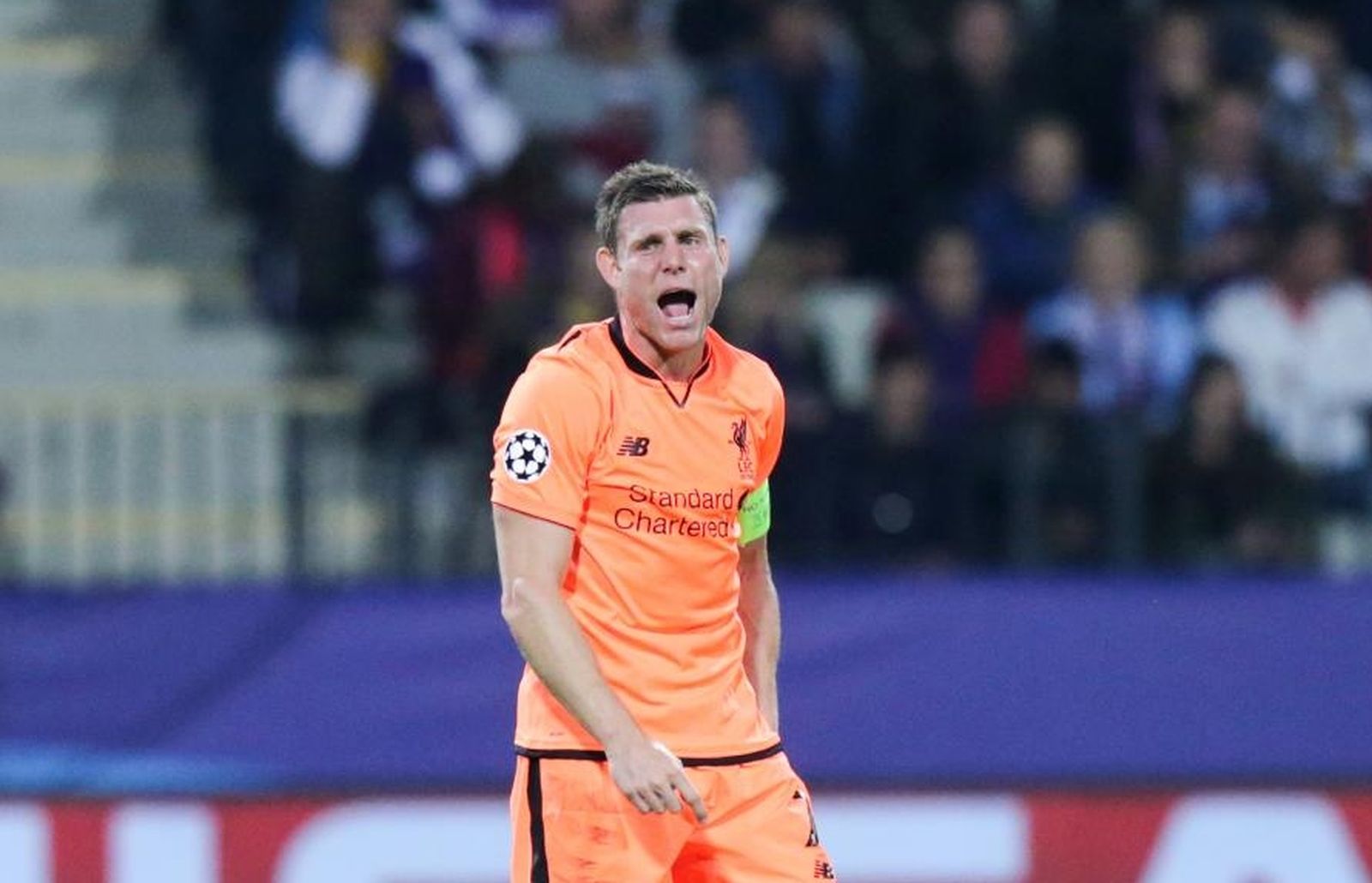 17.10.2017. stadion Ljudski vrt, Maribor, Slovenija - UEFA Liga prvaka, skupina E, 3. kolo, NK Maribor - Liverpool FC. Roberto Firmino, James Milner.  
Photo: Luka Stanzl/PIXSELL