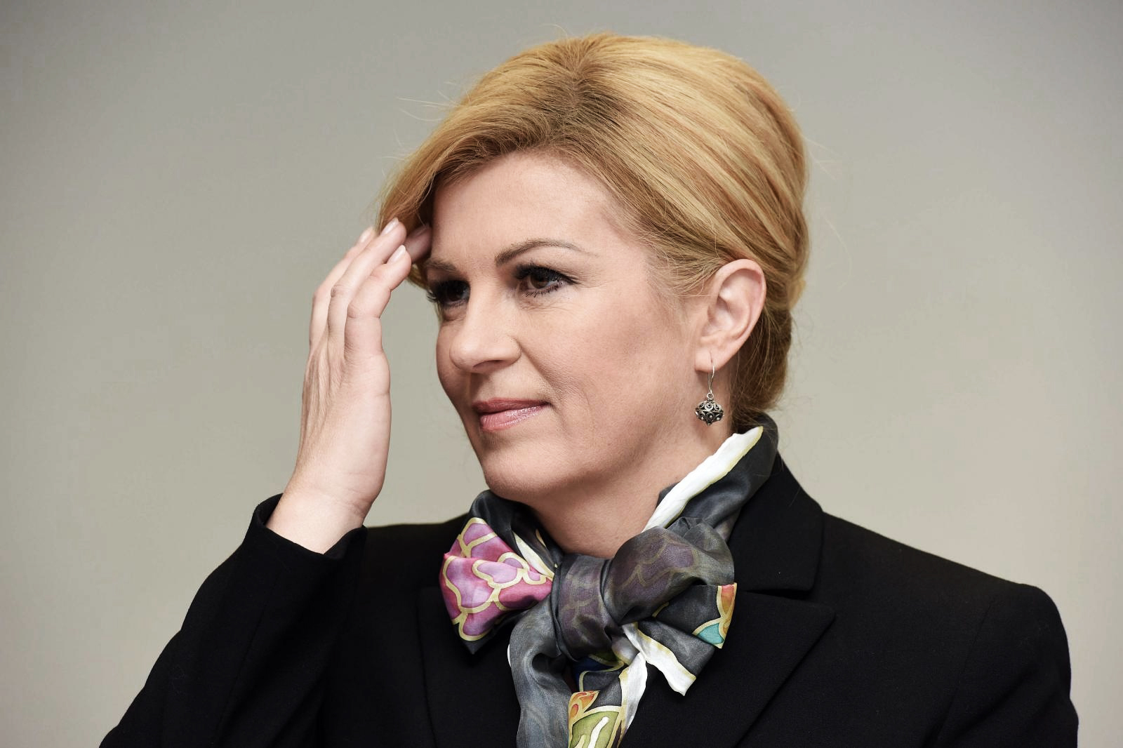 17.12.2016., Sveti Martin na Muri - Predsjednica Kolinda Grabar Kitarovic te zupani Matija Posavec i Predrag Stromar odrzali konferenciju za medije, a potom prisustvovali susretu sefova diplomatskih misija.
Photo: Vjeran Zganec Rogulja/PIXSELL