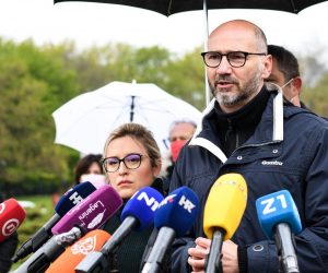 18.04.2021., Zagreb - Konferencija za medije kandidata za zagrebackog gradoncelnika Joska Klisovica
Photo: Zoe Sarlija/PIXSELL
