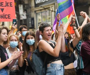 19.09.2020., Zagreb - 19. Povorka ponosa LGBTIQ osoba i obitelji Zagreb Pride 2020 pod sloganom "Sloboda unutar i izvan cetiri zida". Povorka je po prvi puta krenula s Trga svetog Marka. Photo: Josip Regovic/PIXSELL