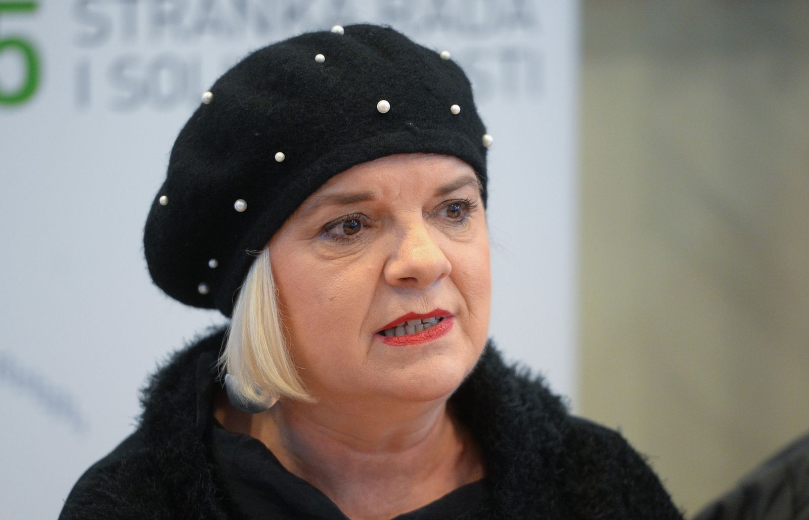 20.01.2020., Klub Stranke rada i solidarnosti, Zagreb - Okrugli stol "Stanje u privatnim domovima - Prijedlog uvodjenja strucnog nadzora nad radom domova za starije i nemocne te obiteljskih domova u privatnom vlasnisvu". Zvjezdana Bogdanovic. Photo: Marko Prpic/PIXSELL