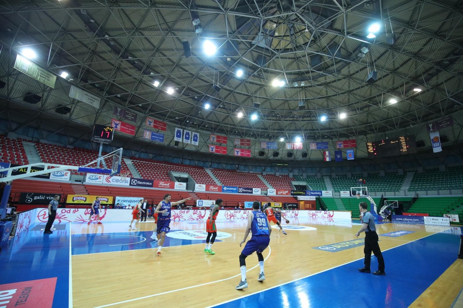 20.04.2021., KC Drazen Petrovic, Zagreb - ABA liga, 23. kolo, KK Cibona - KK Cedevita Olimpija. Photo: Sanjin Strukic/PIXSELL