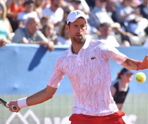 20.06.2020., Zadar - Teniski turnir Adria tour: Novak Djokovic i Pedja Krstin. 
Photo: Dino Stanin/PIXSELL