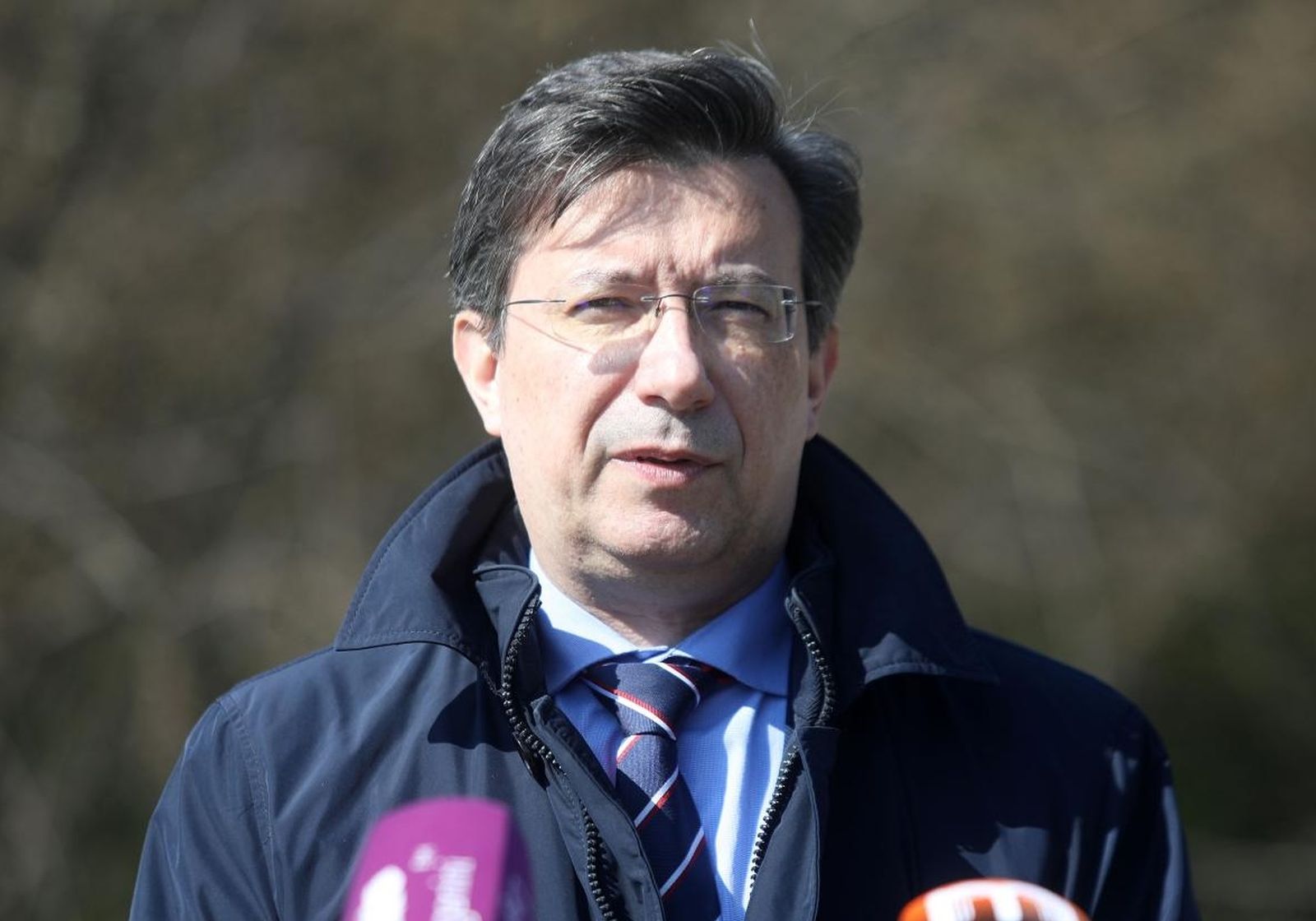 21.03.2021., Zagreb, Sveta Klara - Kandidat za gradonacelnika grada Zagreba i predsjednik GO Grada Zagreba Hrvatske narodne stranke - liberalnih demokrata Zeljko Uhlir, odrzao konferenciju za medije.
Photo: Marin Tironi/PIXSELL