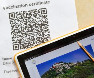 21.03.2021., Dubrovnik - Ilustracija za Covid putovnicu. 
Photo: Grgo Jelavic/PIXSELL