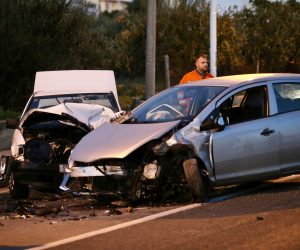 21.10.2020.,Split, Podstrana - Teska prometna nesreca na jadranskoj magistrali u Podstrani.

Photo:Ivo Cagalj/PIXSELL