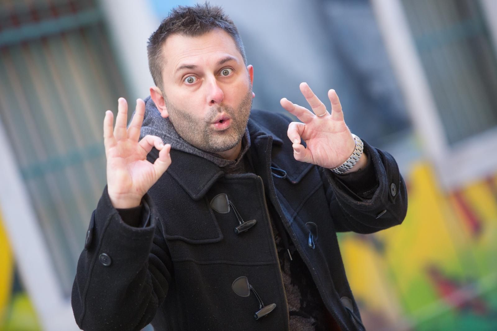 22.01.2016., Rijeka - Davor Jurkotic, voditelj emisije U zdrav mozak. 
Photo: Nel Pavletic/PIXSELL
