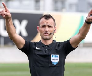 22.09.2019., stadion Kranjceviceva, Zagreb - Juniorsko nogometno prvenstvo hrvatske: NK Rudes - HNK Hajduk. Prvi put u Hrvatskoj na sluzbenoj utakmici koristena je VAR tehnologija. Sudac Ivan Bebek.
Photo: Igor Kralj/PIXSELL