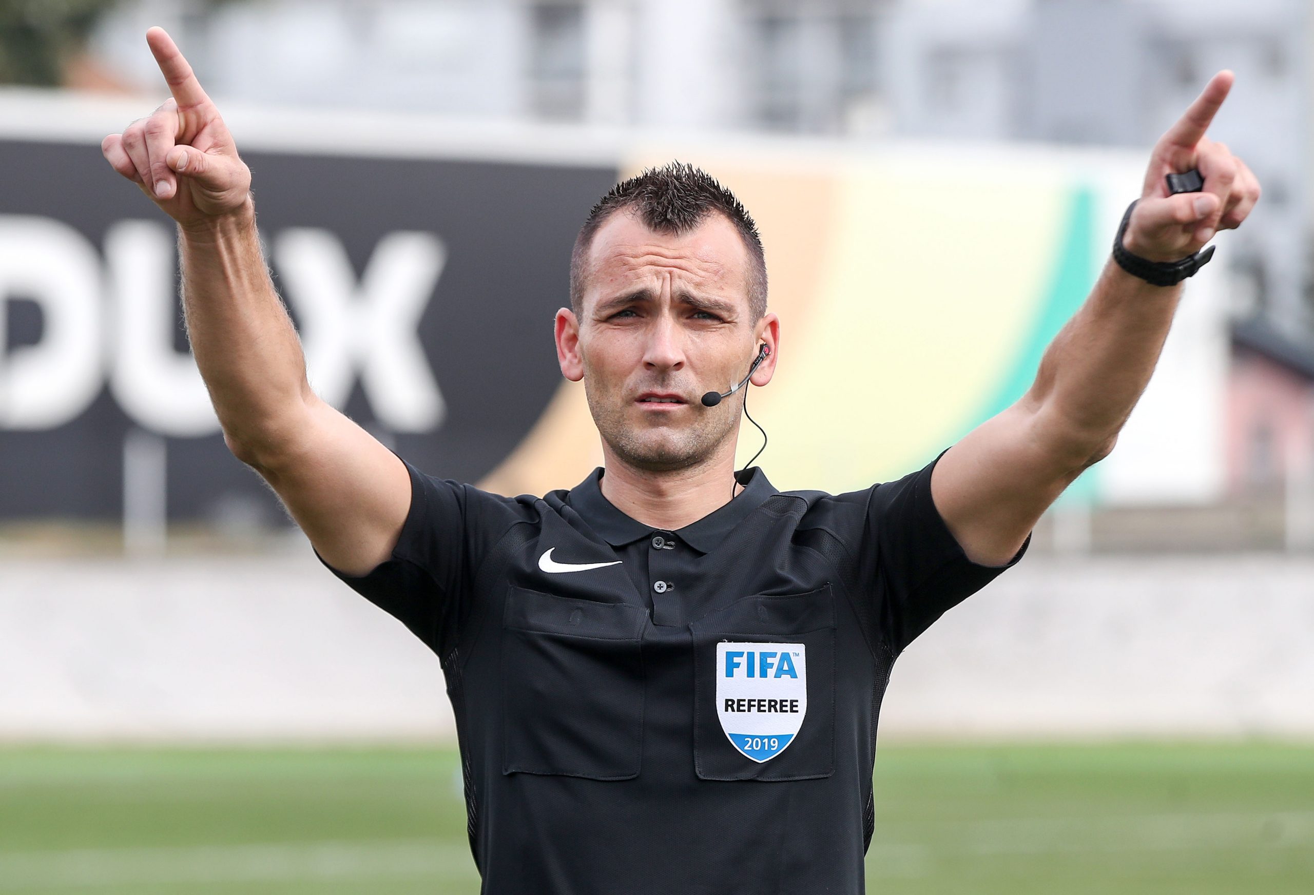 22.09.2019., stadion Kranjceviceva, Zagreb - Juniorsko nogometno prvenstvo hrvatske: NK Rudes - HNK Hajduk. Prvi put u Hrvatskoj na sluzbenoj utakmici koristena je VAR tehnologija. Sudac Ivan Bebek.
Photo: Igor Kralj/PIXSELL