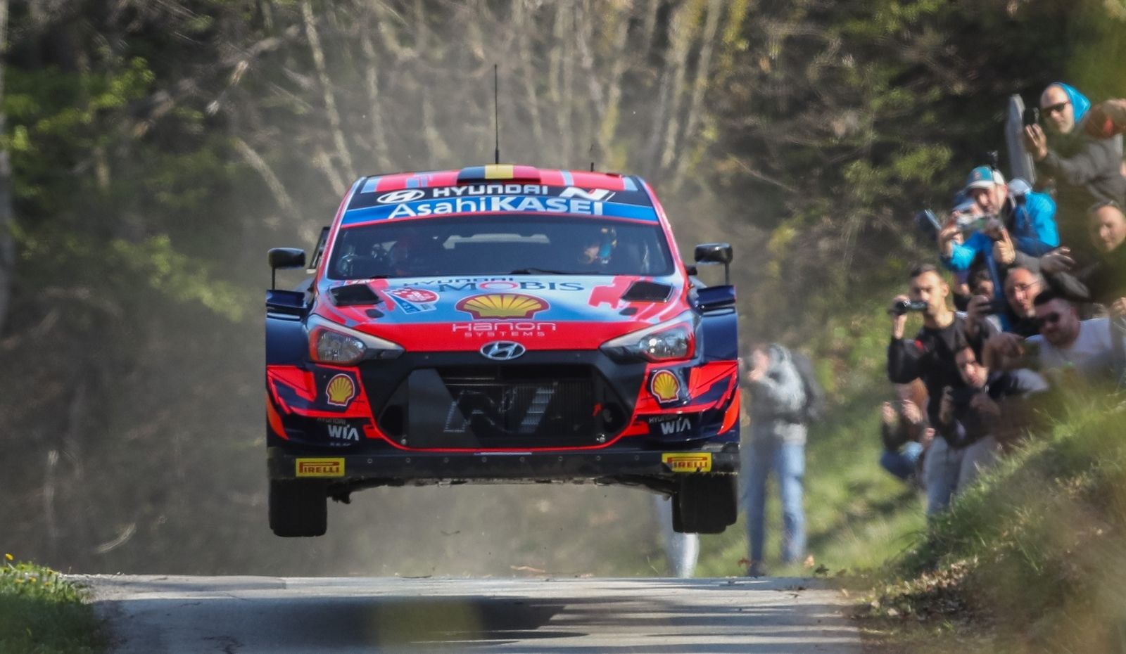 23.04.2021., Kostanjevac - Prvi dan WRC Croatia Rally 2021, SS2 od Kostanjevaca do Petrusevog Vrha. HYUNDAI SHELL MOBIS, Thierry NEUVILLE i Martijn WYDAEGHE.
Photo: Luka Stanzl/PIXSELL