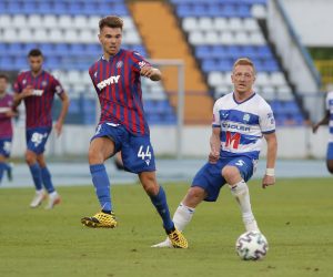 23.08.2020., stadion Gradski vrt, Osijek - Hrvatski Telekom Prva liga, 02. kolo, NK Osijek - HNK Hajduk. 	Mario Vuskovic, Laszlo Kleinheisler. 
Photo: Dubravka Petric/PIXSELL