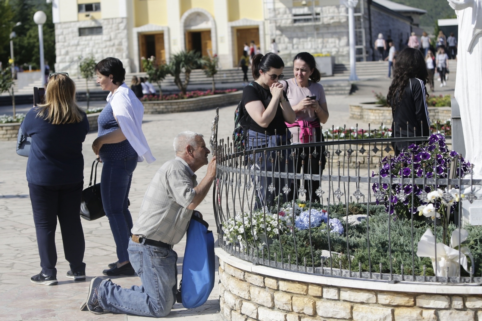 25.06.2020. Medjugorje, Bosna i Hercegovina- Vjernici u Medjugorju na obiljezavanje 39. godina od Gospinog ukazanja. 

Photo: Denis Kapetanovic /PIXSELL