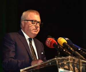 25.09.2017., Pazin - Povodom Dana Istarske zupanije i 70. godisnjice Pariske mirovne konferencije odrzana je svecana sjednica Skupstine Istarske zupanije. Valter Drandic, presjednik Skupstine IZ.
Photo: Dusko Marusic/PIXSELL