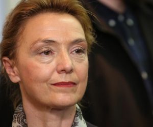 26.05.2019. , Zagreb -  Docek izbornih rezultata u sredisnjici HDZ-a na Trgu zrtava fasizma.Marija Pejcinovic Buric. Photo: Marko Prpic/PIXSELL
