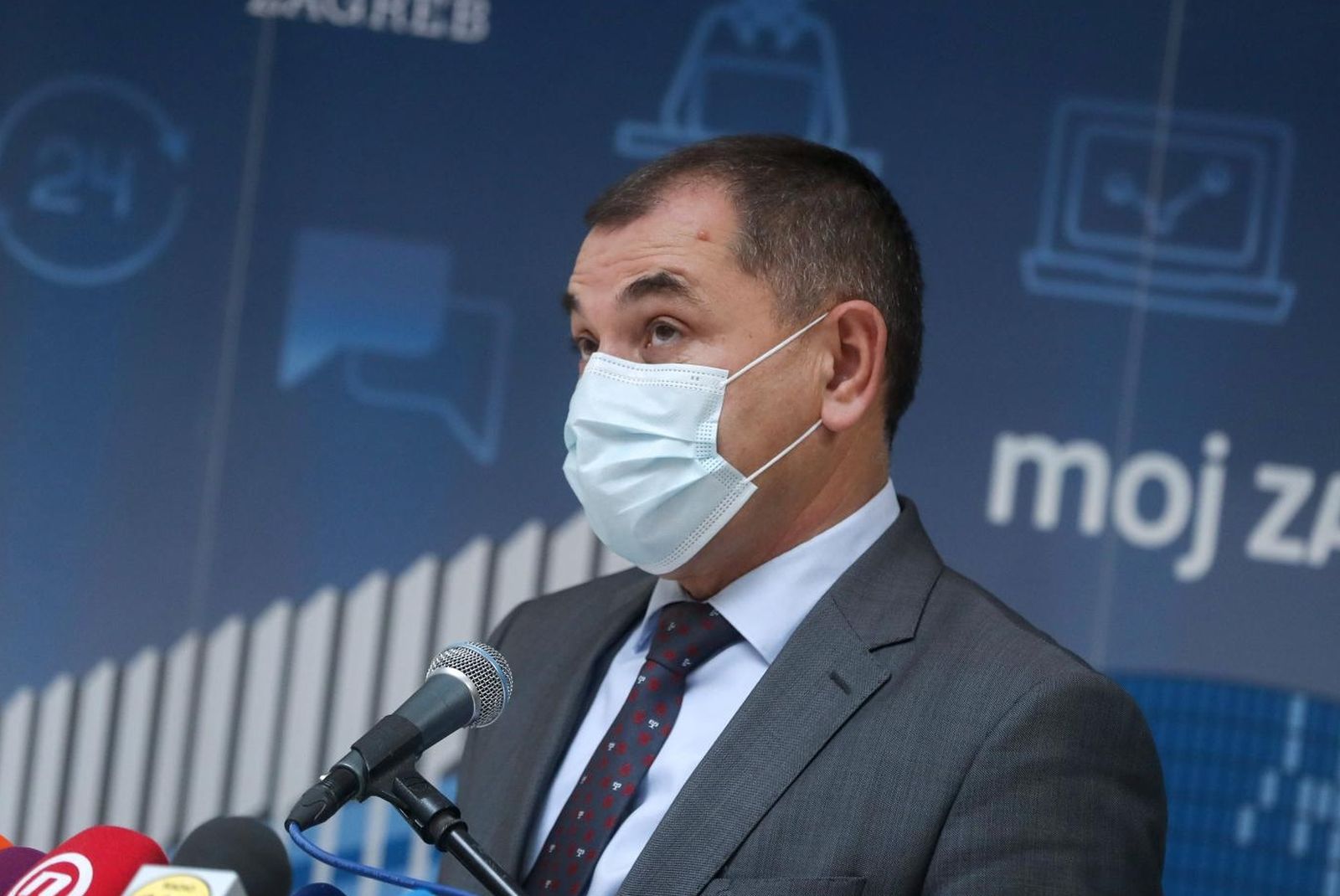 27.11.2020., Zagreb - Konferencija za medije  Stozera civilne zastite Grada Zagreba o aktualnoj situaciji u gradu s koronavirusom. Ivica Lovric.

Photo: Zeljko Lukunic/PIXSELL