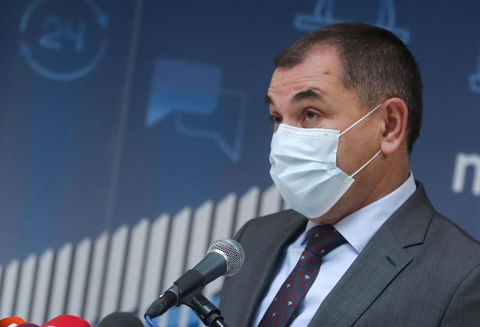 27.11.2020., Zagreb - Konferencija za medije  Stozera civilne zastite Grada Zagreba o aktualnoj situaciji u gradu s koronavirusom. Ivica Lovric.

Photo: Zeljko Lukunic/PIXSELL