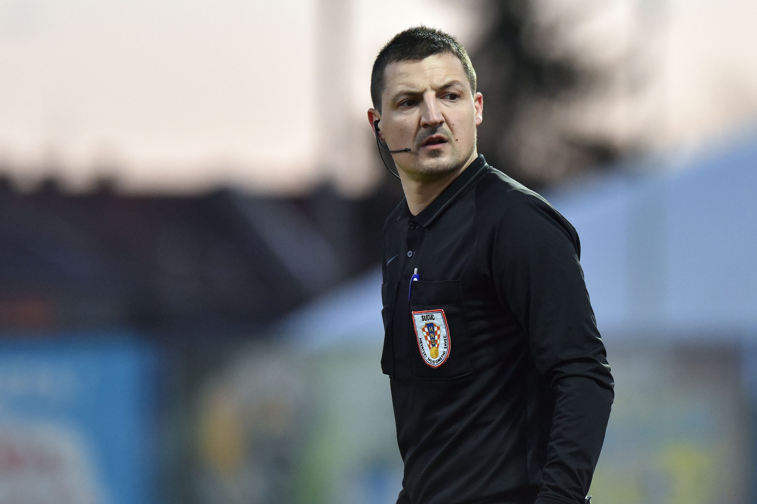 28.02.2020., Gradski stadion Ivan Kusek Apas, Koprivnica - Hrvatski Telekom Prva liga, 24. kolo, NK Slaven Belupo - NK Varazdin. Sudac Marko Matoc Photo: Vjeran Zganec Rogulja/PIXSELL
