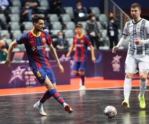 28.04.2021.Zadar- Zavrsni turnir UEFA Lige prvaka u futsalu, cetvrtfinale Barca- Dobovec. Photo: Marko Dimic/PIXSELL