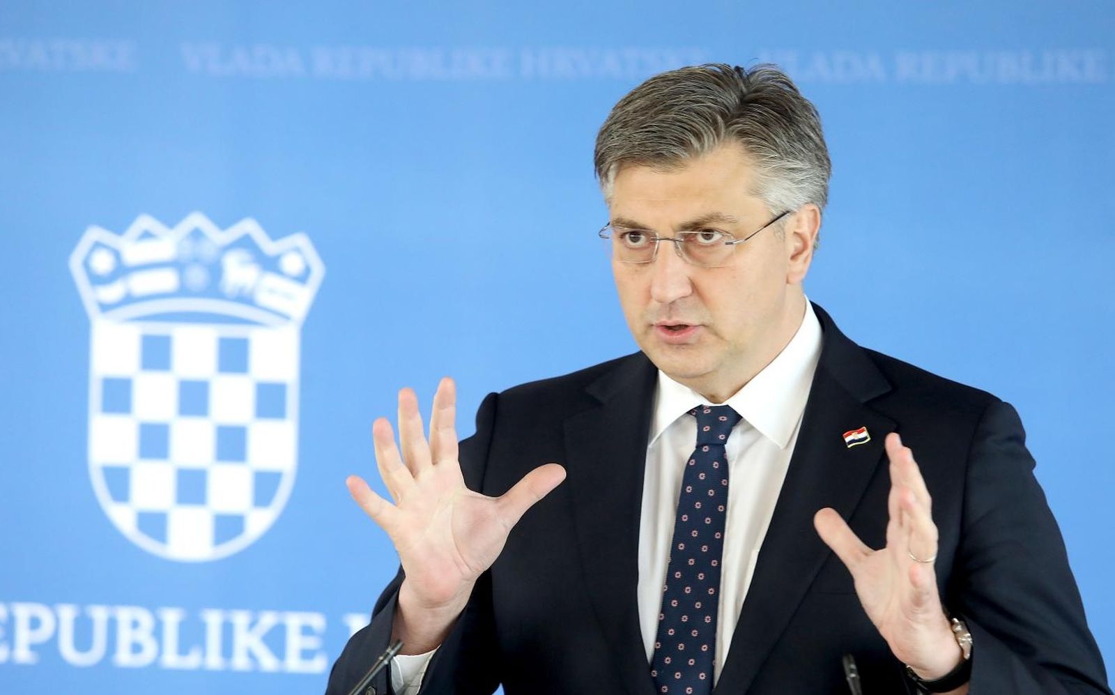 29.03.2021., Zagreb - Predsjednik Vlade Andrej Plenkovic sudjelovao je na sjednici Gospodarsko socijalnog vijeca posvecenoj Nacionalnom planu oporavka i otpornosti. Premijer se nakon sjednice obratio novinarima te komentirao izjave predsjednika Zorana Milanovica.
Photo: Patrik Macek/PIXSELL