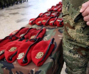 29.11.2019., Split - Svecanost povodom dodjele crvenih beretki 61 pripadniku 3. mehanizirane bojne "Pauci" Gardijske mehanizirane brigade. Photo: Miranda Cikotic/PIXSELL